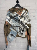 Drab FCK War Bleach Punk Top - Reckless Swagger