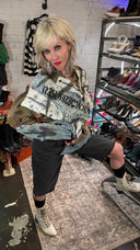 Drab FCK War Bleach Punk Top - Reckless Swagger