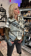 Drab FCK War Bleach Punk Top - Reckless Swagger