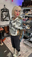 Drab FCK War Bleach Punk Top - Reckless Swagger