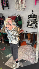Drab FCK War Bleach Punk Top - Reckless Swagger