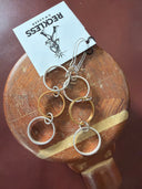Earrings - Mixed Metal Triple Hoops - Reckless Swagger