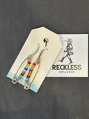 Earrings - Rainbow safety pins on silver&nbsp; - Reckless Swagger