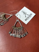 Earrings - Safety Pin Expolosion - Reckless Swagger