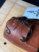 Earrings - Silver large hoops with organic gold drops - Reckless Swagger