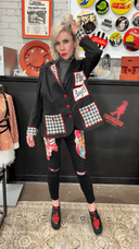 Fallen Angels with Wings Punk Statement Jacket | One - of - a - Kind Couture - Reckless Swagger