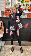 Fallen Angels with Wings Punk Statement Jacket | One - of - a - Kind Couture - Reckless Swagger