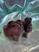 Fiorentini Baker Ruched Metallic Brown - Reckless Swagger