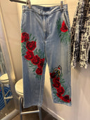 Flowers & Birds Jeans - Reckless Swagger