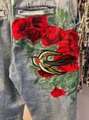 Flowers & Birds Jeans - Reckless Swagger