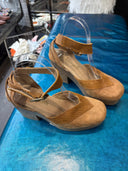 Free People Nubuck Suede Snake Print Clog - Reckless Swagger