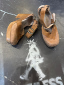 Free People Nubuck Suede Snake Print Clog - Reckless Swagger