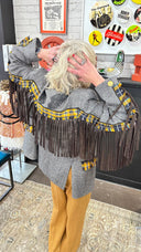 Fringe Tweed Jacket | Reworked British Classic with Western Edge - Reckless Swagger