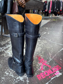 Frye Black Leather Riding Boots - Classic Equestrian Style Tall Boots - Reckless Swagger
