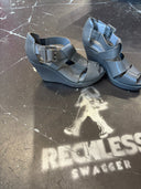 Gap Vintage Sandals Wedge Grey - Reckless Swagger