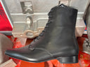 Grain Leather Black Winklepicker Boot - Reckless Swagger