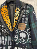 Green Blue Tartan Resist Coat - Reckless Swagger