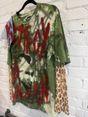 Green leopard-print t-shirt - Reckless Swagger