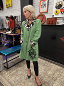 Green Skull Zebra Punk Jacket - Reckless Swagger