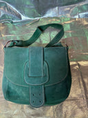 Green Suede Hobo Sling - Reckless Swagger