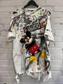 Hand-painted Punk Graphic T-shirt - Reckless Swagger