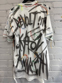 Hand-painted Punk Graphic T-shirt - Reckless Swagger