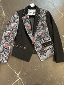 Hand - Painted Stars & Skulls Embellished Upcycled Jacket - Reckless Swagger