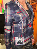 Harley Quinn Joker Plaid Jacket - Punk Rock Detailed Cosplay Outerwear - Reckless Swagger