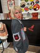 Harris Tweed & Denim Brass Jacket – Statement Heritage Punk Outerwear - Reckless Swagger