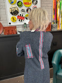 Harris Tweed & Denim Brass Jacket – Statement Heritage Punk Outerwear - Reckless Swagger