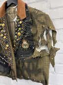 Houndstooth Cropped Blazer - Reckless Swagger