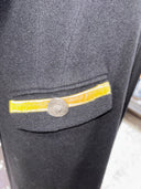 I M THE NEXT SUPREME Classic Black Wool Coat - Reckless Swagger