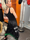 Iridescent Taffeta Joker Jacket with Green Fringe - Statement Piece - Reckless Swagger