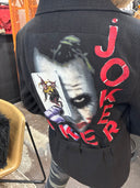 Joker - Inspired Black Belted Linen Jacket - One - of - a - Kind Feminine Style - Reckless Swagger