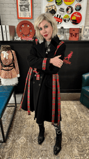 Kilt Red Tartan "Bondage" Coat - Reckless Swagger