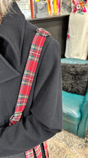 Kilt Red Tartan "Bondage" Coat - Reckless Swagger