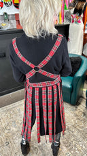 Kilt Red Tartan "Bondage" Coat - Reckless Swagger