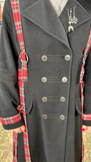Kilt Red Tartan "Bondage" Coat - Reckless Swagger