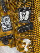 Kortaku Punk Anarchy Golden Yellow Jacket - Reckless Swagger
