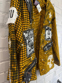 Kortaku Punk Anarchy Golden Yellow Jacket - Reckless Swagger
