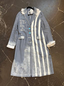 Linen Breaking All the Rules Duster - Upcycled Festival Jacket - Reckless Swagger