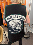 Long Quilted Sleeveless Vest - Chelsea Grin Ashes to Ashes Design with Tassels - Reckless Swagger