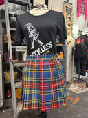 MACBETH TARTAN HALFMOON SKIRT – MONO PLEATED MINI – - Reckless Swagger
