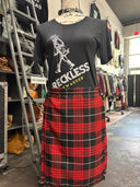 MACKQUEEN TARTAN SKIRT – MONO PLEATED MINI - Reckless Swagger