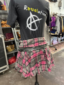 Mini Punk Tartan Kilt Buttons+Pins - Reckless Swagger