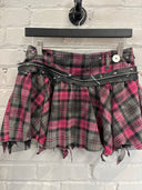 Mini Punk Tartan Kilt Buttons+Pins - Reckless Swagger