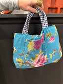 Navy Floral Gingham Tote - Reckless Swagger