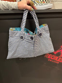 Navy Floral Gingham Tote - Reckless Swagger