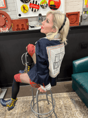 Navy Sateen Blazer reworked 'IT'S A FILTHY WORLD WITH LIVE IN" insert - Reckless Swagger