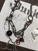 Necklace Chains & Skull - Reckless Swagger